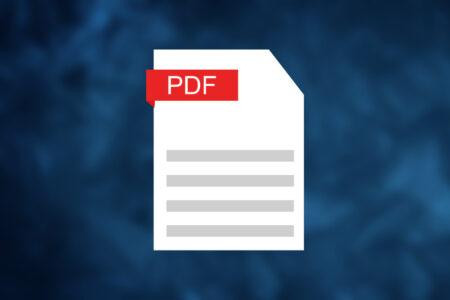 PDF icon with blue background